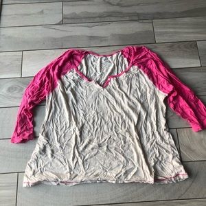 Old navy vintage baseball tee xxl 3/4 sleeve